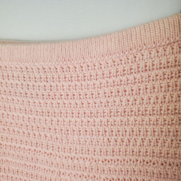 PacSun Pink Crochet Knit Mini Skirt Size Small - Picture 6 of 8